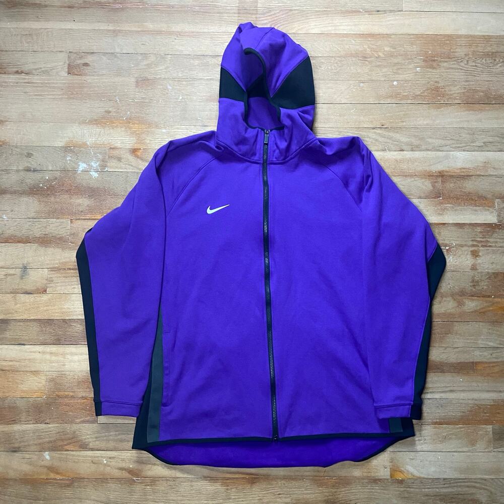 Nike Dri-FIT Men's XL Purple Showtime Basketball Full-Zip Hoodie 930561-545